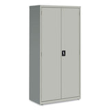 Fully Assembled Storage Cabinets, 5 Shelves, 36" X 18" X 72", Light Gray