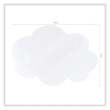 Self Stick Dry Erase Clouds, 7 X 10, White Surface, 10/pack