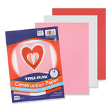 Tru-ray Construction Paper, 70 Lb Text Weight, 9 X 12, Assorted Valentine Colors, 150/pack