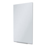 Invisamount Vertical Magnetic Glass Dry-erase Boards, 28 X 50, White Surface
