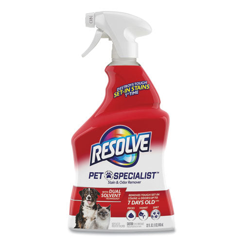 Pet Specialist Stain And Odor Remover, Citrus, 32 Oz Trigger Spray Bottle, 12-carton