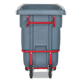 Brute Duratilt Frame Tilt Truck, Heavy Duty, 0.5 Cu Yd, 1,400 Lb Capacity, Rotomolded Resin/leakproof Polyethylene, Gray