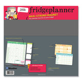 Fridge Planner Magnetized Monthly Calendar With Pads + Pencil, 14 X 13.5, Yellow/green Sheets, 16-month (sept-dec): 2024-2025