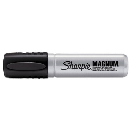 Magnum Permanent Marker, Broad Chisel Tip, Black, Dozen