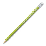 Wopex Extruded Pencil, Hb (#2), Black Lead, Green Barrel, 10/pack