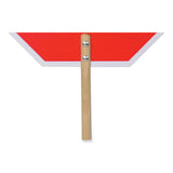 Handheld Stop Sign, 18" Red/white Face, White Graphics