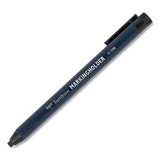 Wax-based Marking Pencil, 4.4 Mm, Black Wax, Navy Blue Barrel, 10/box