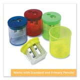 Eisen Sharpeners. Two-hole, 1.5 X 1.75, Assorted Colors, 12/pack