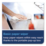 Basic Paper Wiper, 1-ply, 9 X 10.5, White, 250/box, 24 Boxes/carton