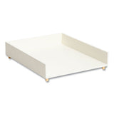 Juliet Paper Tray, 1 Section, Holds 11" X 8.5" Files, 10 X 12.25 X 2.5, White