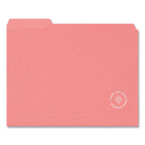 U Eco Poly File Folders, 1/3 Cut Tabs: Assorted, Letter Size, 0.5" Expansion, Assorted Colors, 24/pack