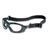 Seismic Sealed Eyewear, Black Polycarbonate Frame, Clear Polycarbonate Lens