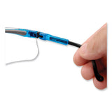 Genesis Safety Eyewear, Translucent Blue/black Frame, Clear Lens