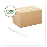 White Cpla Cutlery, Knife, 1,000/carton