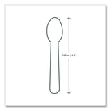 White Cpla Cutlery, Spoon, 1,000/carton