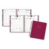 Harmony Daily Hardcover Planner, 8.75 X 7, Berry, 2022