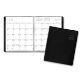 Contemporary Monthly Planner, 8.75 X 7, Black Cover, 2021