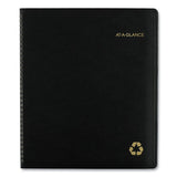 Recycled Monthly Planner, 11 X 9, Black, 2021