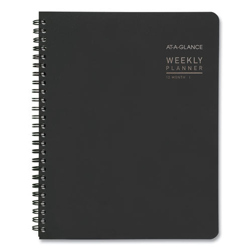 Contemporary Lite Weekly-monthly Planner, 8.75 X 7, Black, 2022