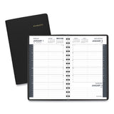Daily Appointment Book With 15-minute Appointments, 8 X 5, Black, 2021