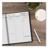 Weekly Planner Ruled For Open Scheduling, 8.75 X 6.75, Black, 2021