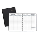 Weekly Planner Ruled For Open Scheduling, 8.75 X 6.75, Black, 2021