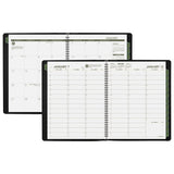 Recycled Weekly-monthly Classic Appointment Book, 11 X 8.25, Black, 2021