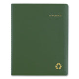 Recycled Weekly-monthly Classic Appointment Book, 11 X 8.25, Green, 2021