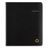Recycled Weekly-monthly Classic Appointment Book, 8.75 X 7, Black, 2021