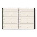 Recycled Weekly-monthly Classic Appointment Book, 8.75 X 7, Black, 2021