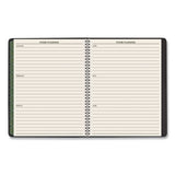 Recycled Weekly-monthly Classic Appointment Book, 8.75 X 7, Black, 2021