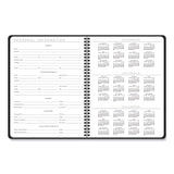 Contemporary Lite Weekly-monthly Planner, 11 X 8.25, Black, 2022
