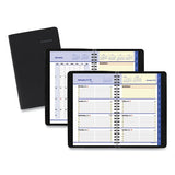 Quicknotes Weekly-monthly Appointment Book, 8.5 X 5.5, Black, 2021