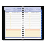 Quicknotes Daily-monthly Appointment Book-planner, 8.5 X 5.5, Black, 2021