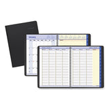Quicknotes Weekly-monthly Appointment Book, 11 X 8.25, Black, 2021