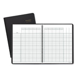 Undated Class Record Book, 10 7-8 X 8 1-4, Black