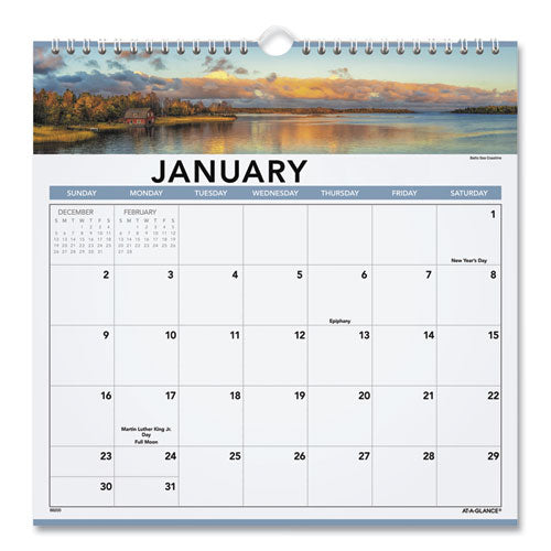 Calendar,wall,mth12x12lsc