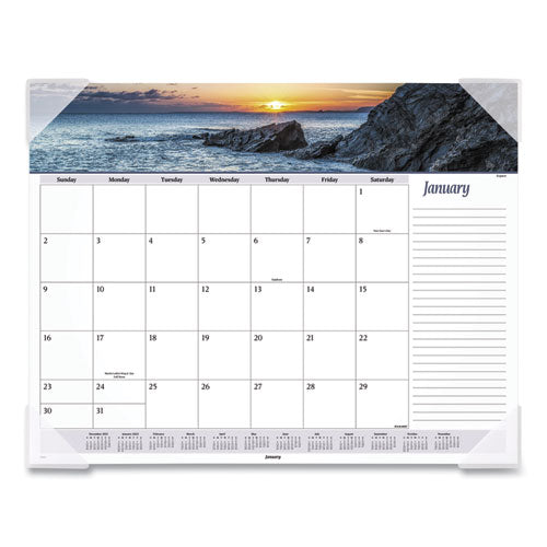 Seascape Panoramic Desk Pad, 22 X 17, 2021