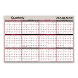 Vertical-horizontal Erasable Quarterly Wall Planner, 24 X 36, 2021