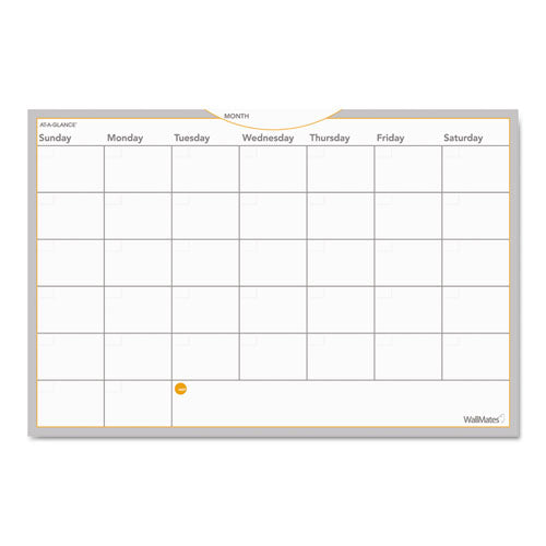 Wallmates Self-adhesive Dry Erase Monthly Planning Surface, 36 X 24
