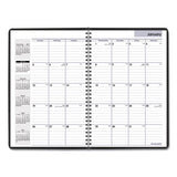 Monthly Planner, 12 X 8, Black Cover, 2020-2021