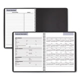 Weekly Planner, 8.75 X 7, Black, 2021