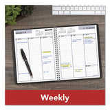 Weekly Planner, 8.75 X 7, Black, 2021