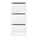 Contemporary Three-monthly Reference Wall Calendar, 12 X 27, 2020-2022