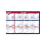 Erasable Vertical-horizontal Wall Planner, 24 X 36, Blue-red, 2021