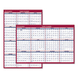 Erasable Vertical-horizontal Wall Planner, 24 X 36, Blue-red, 2021