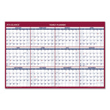 Erasable Vertical-horizontal Wall Planner, 32 X 48, Blue-red, 2021
