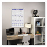 Monthly Wall Calendar With Ruled Daily Blocks, 15.5 X 22.75, White, 2021