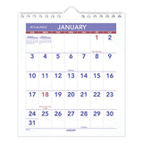 Mini Monthly Wall Calendar, 7 X 8, White, 2021