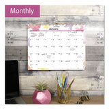 Watercolors Recycled Monthly Wall Calendar, 15 X 12, 2021